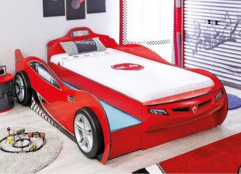CARBED Кровать-машина Coupe с выдвижной кроватью Red 20.03.1306.00 в Северном - severnoe.mebel54.com | фото