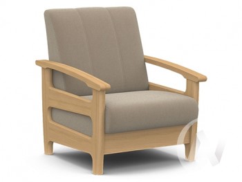 Кресло для отдыха Омега (бук лак/CATANIA LATTE) в Северном - severnoe.mebel54.com | фото
