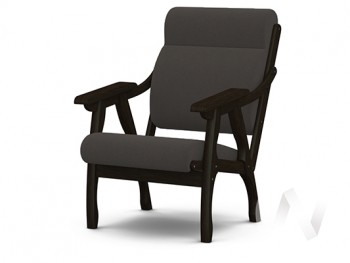 Кресло Вега-10 (венге лак/ULTRA GRAFIT) в Северном - severnoe.mebel54.com | фото