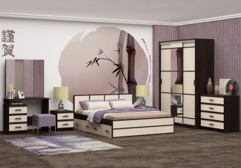 Модульная спальня Сакура в Северном - severnoe.mebel54.com | фото